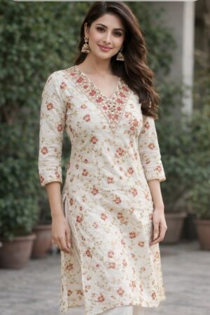 Silk Mix Match Kurti